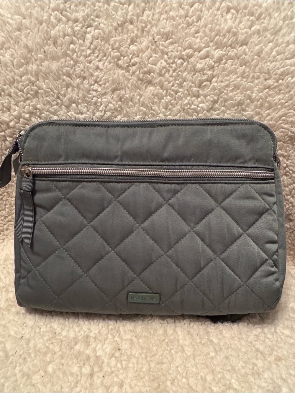 Vera Bradley Performance Twill Triple Compartment Crossbody Olive Green purse